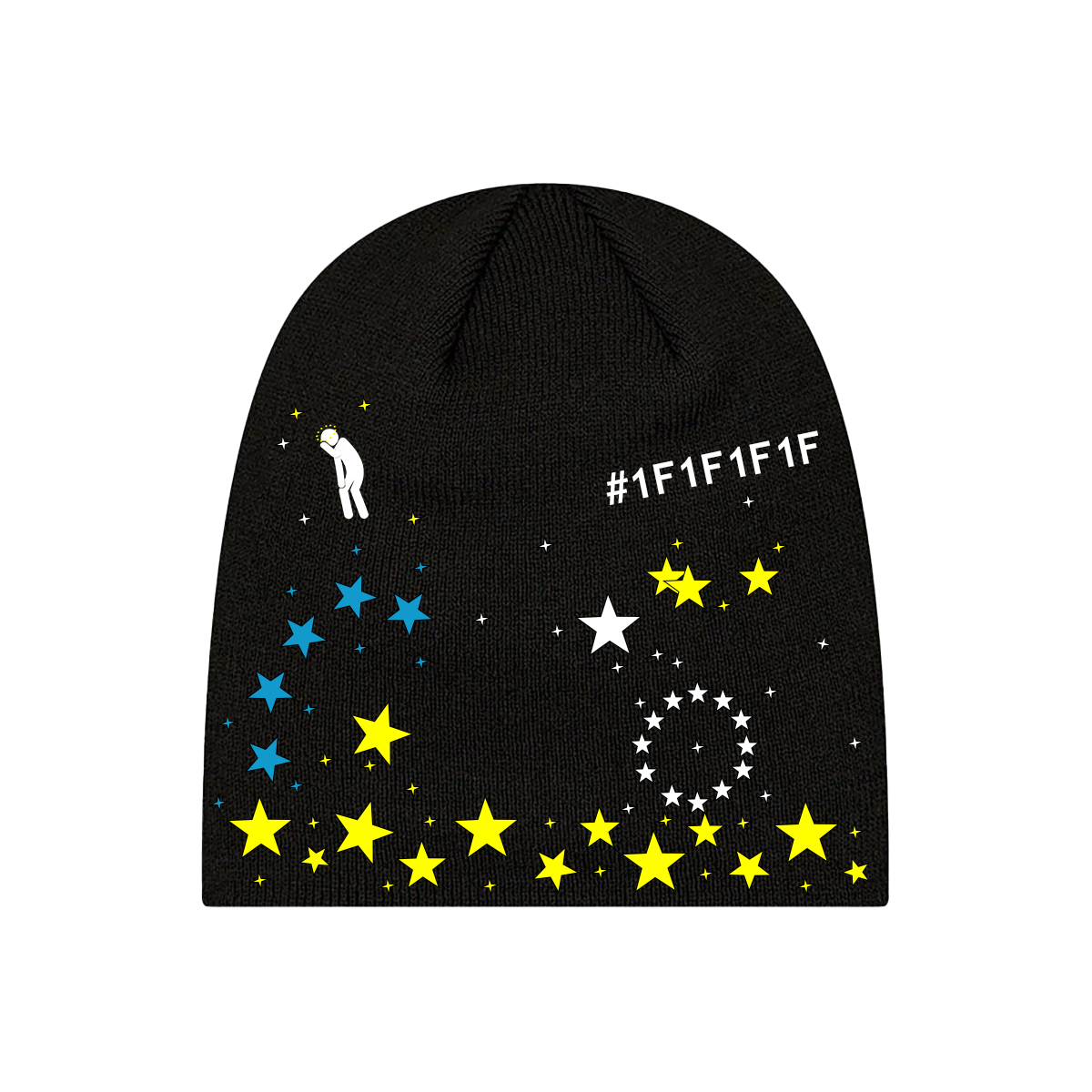 #1F1F1F1F STARS BEANIE